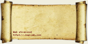 Jasna Mladenović vizit kartica